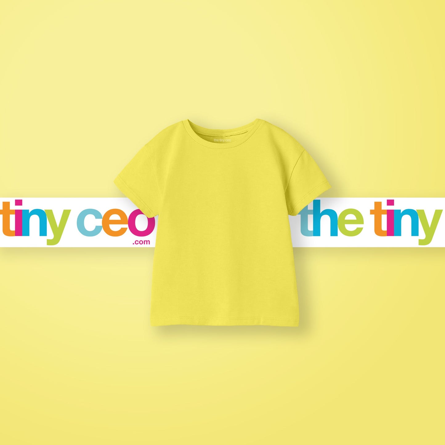 Basic Cotton T-Shirt (Lemon Yellow)