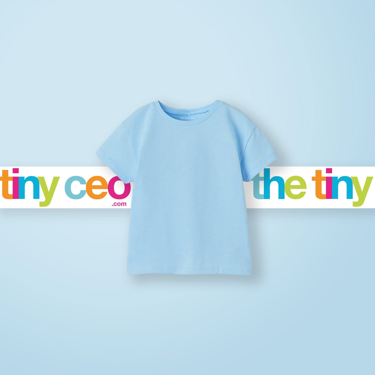 Basic Cotton T-Shirt (Sky Blue)