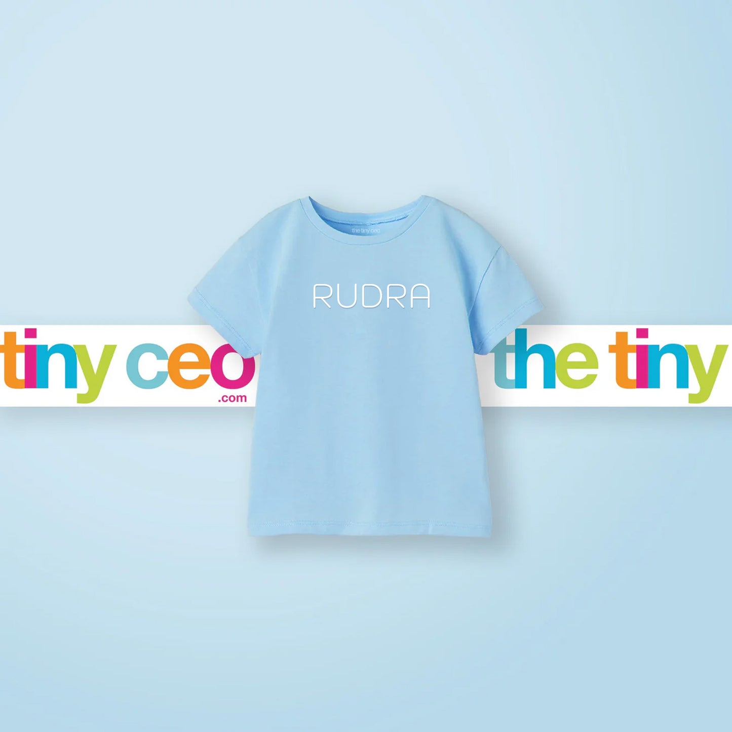 Customized Baby T-Shirt (0-6 Yrs) - Baby Blue