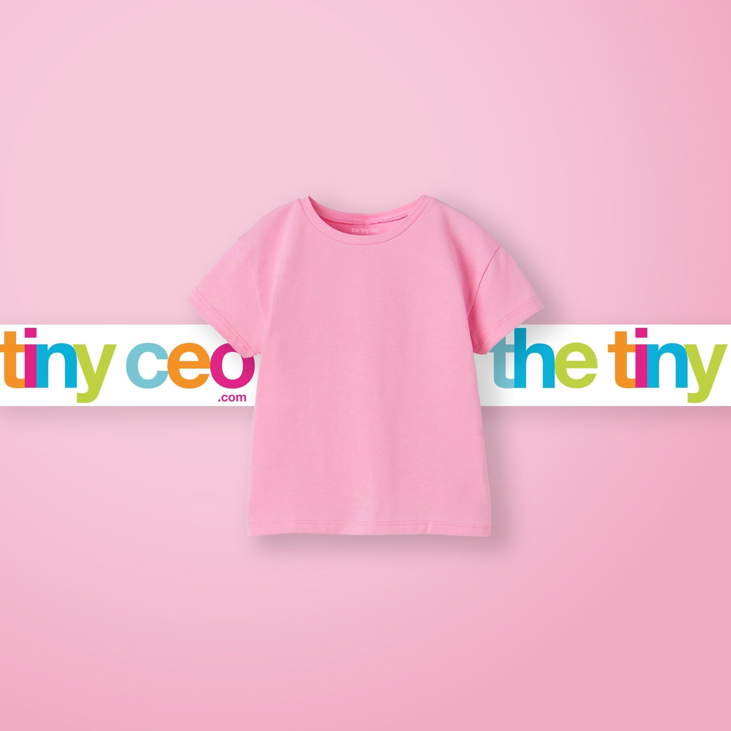 Basic Cotton T-Shirt (Bubblegum Pink)