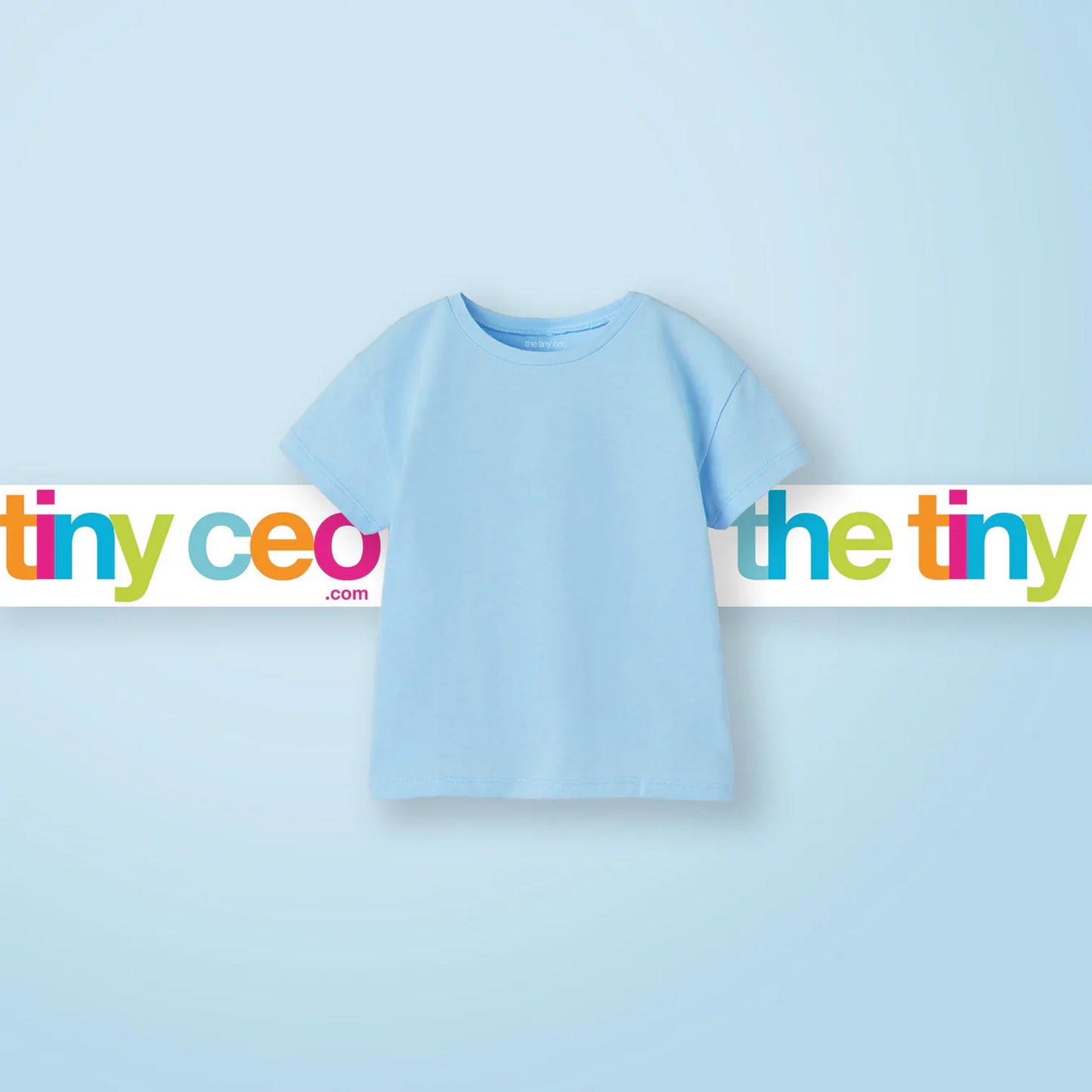 Customized Baby T-Shirt (0-6 Yrs) - Baby Blue