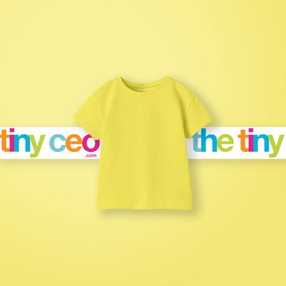 Basic Cotton T-Shirt (Lemon Yellow)