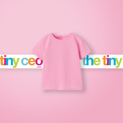 Basic Cotton T-Shirt (Bubblegum Pink)